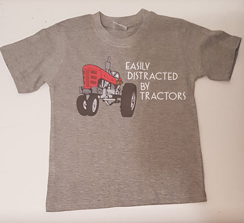 Easily distracted by tractors tee