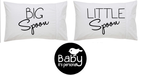 Big Spoon Little Spoon (100% cotton pillowcase pair)