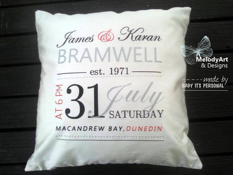 Formal Wedding Cushion (cover only)